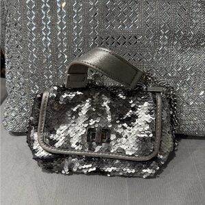 Steve Madden Silver Sequin Women's Bag